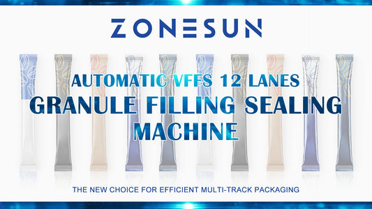 ZONESUN ZS-FSL12 Automatic VFFS 12 Lanes Granule Filling Sealing Machine: Enhancing Efficiency in Multi-Track Packaging