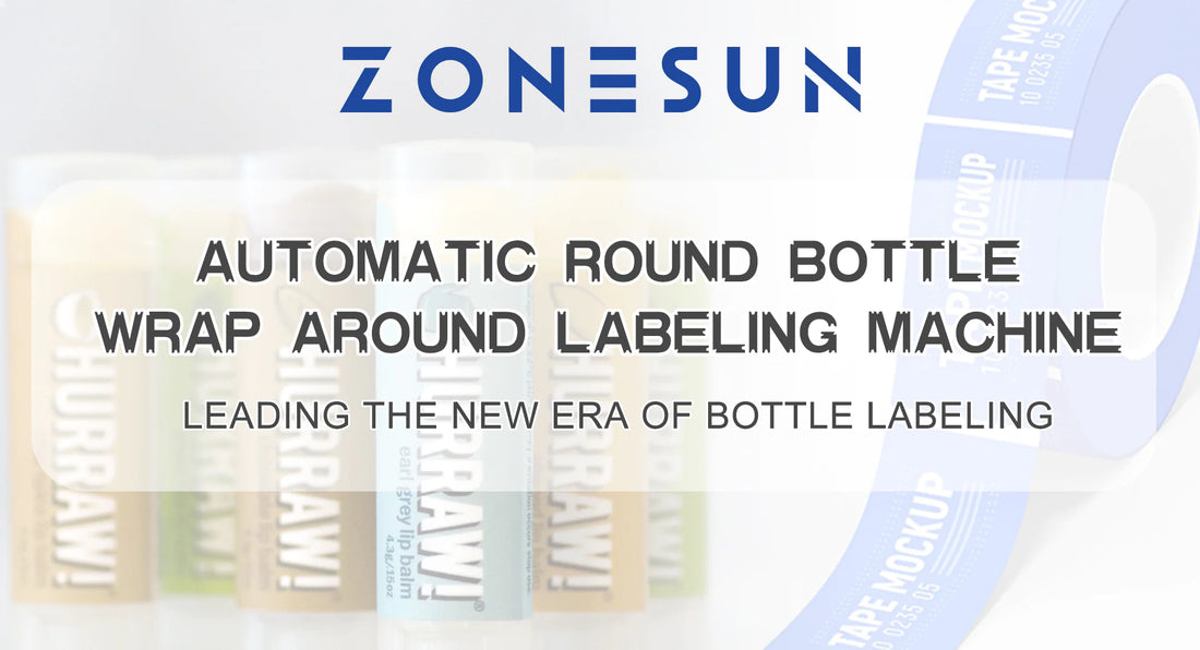 ZONESUN ZS-TB823 Automatic Round Bottle Wrap Around Labeling Machine: Revolutionizing Bottle Labeling in the Modern Age