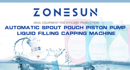 ZONESUN ZS-AFC12D Automatic Spout Pouch Filling and Capping Machine: Enhancing Production Efficiency