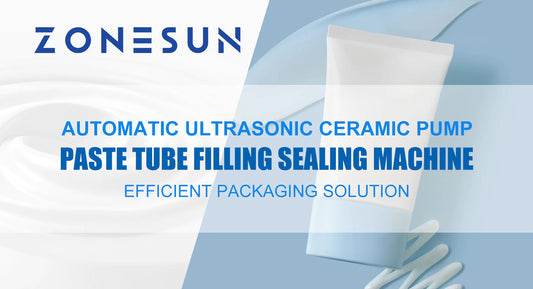 Efficient Packaging Solution: ZONESUN ZS-AFS05 Automatic Ultrasonic Ceramic Pump Paste Tube Filling Sealing Machine
