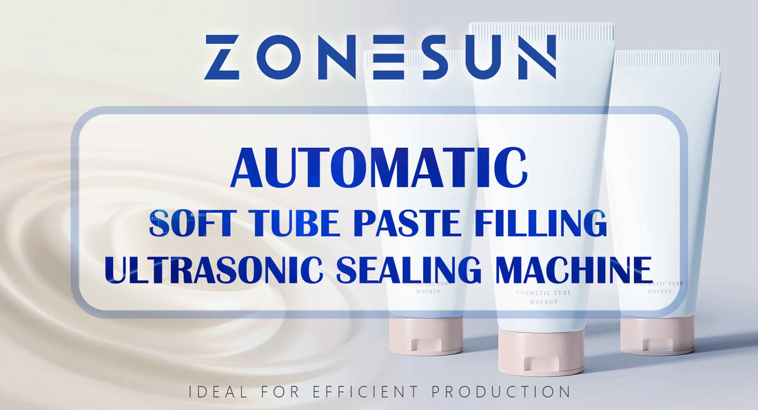 ZONESUN ZS-FS009U Automatic Soft Tube Paste Filling Ultrasonic Sealing Machine: Ideal for Efficient Production