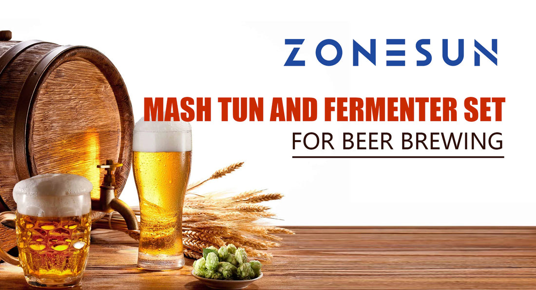 Best Beer Brewing Mash Tun and Fermenter: ZONESUN ZS-MF2