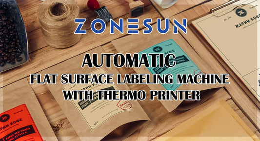 ZONESUN Automatic ZS-TB160PO Flat Surface Labeling Machine with Thermo Printer
