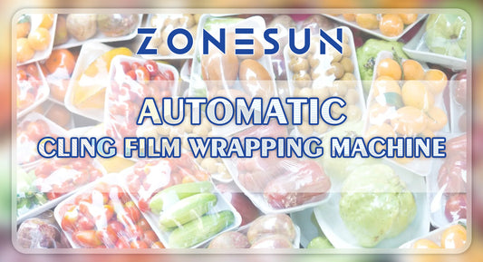 Food Packaging with the ZONESUN ZS-CW25 Automatic Cling Film Wrapping Machine