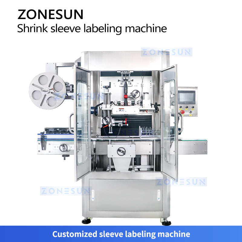 ZONESUN ZS-STB150L Bottle Sleeve Labeling Machine with Shrink Tunnel