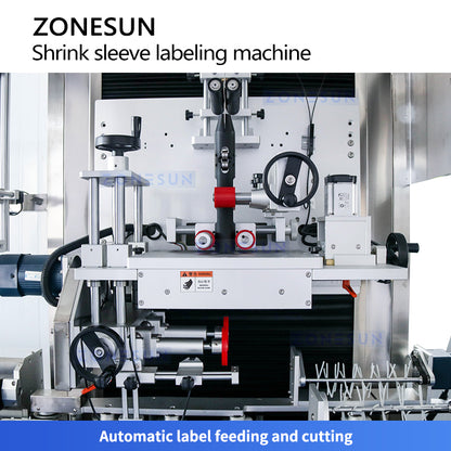 ZONESUN ZS-STB150L Bottle Sleeve Labeling Machine with Shrink Tunnel