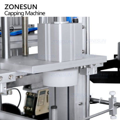 ZONESUN ZS-XG440G AUTOMATIC BOTTLE CAP PRESSING MACHINE WITH CAP FEEDER