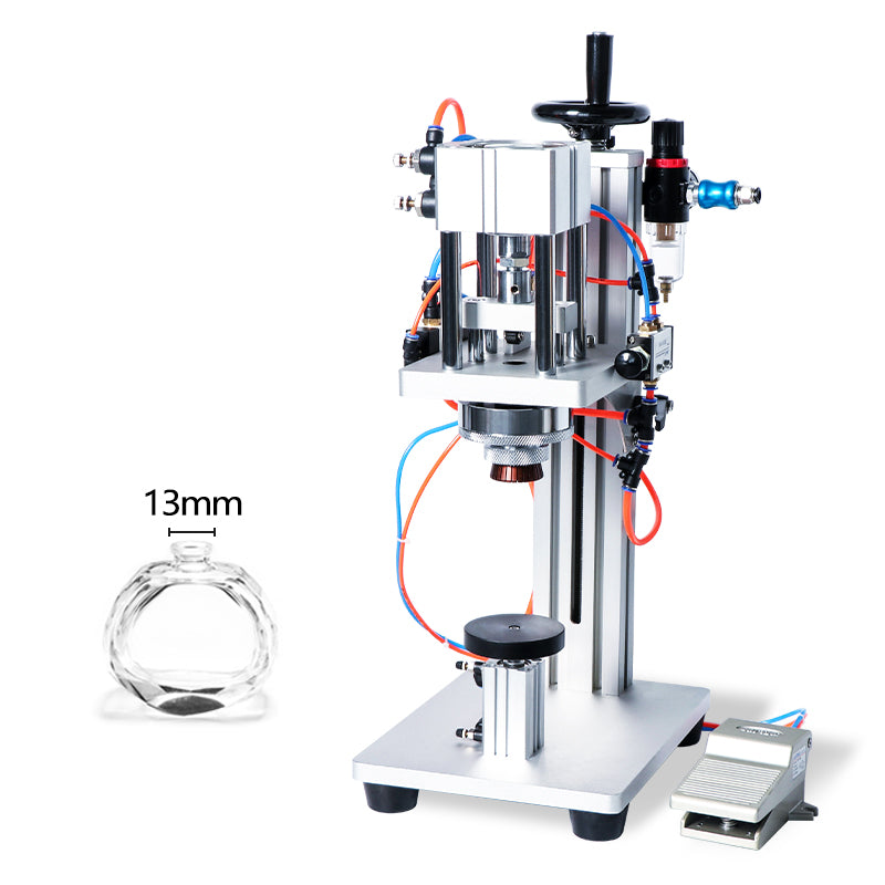 ZONESUN ZS-YG08 13/15/18/20mm Máquina pneumática para tampar perfume