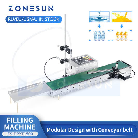 ZONESUN ZS-DPYT1500 Máquina de enchimento de líquido resistente ao calor de cabeça única