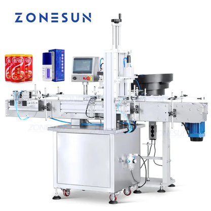 ZONESUN ZS-XG440G AUTOMATIC BOTTLE CAP PRESSING MACHINE WITH CAP FEEDER