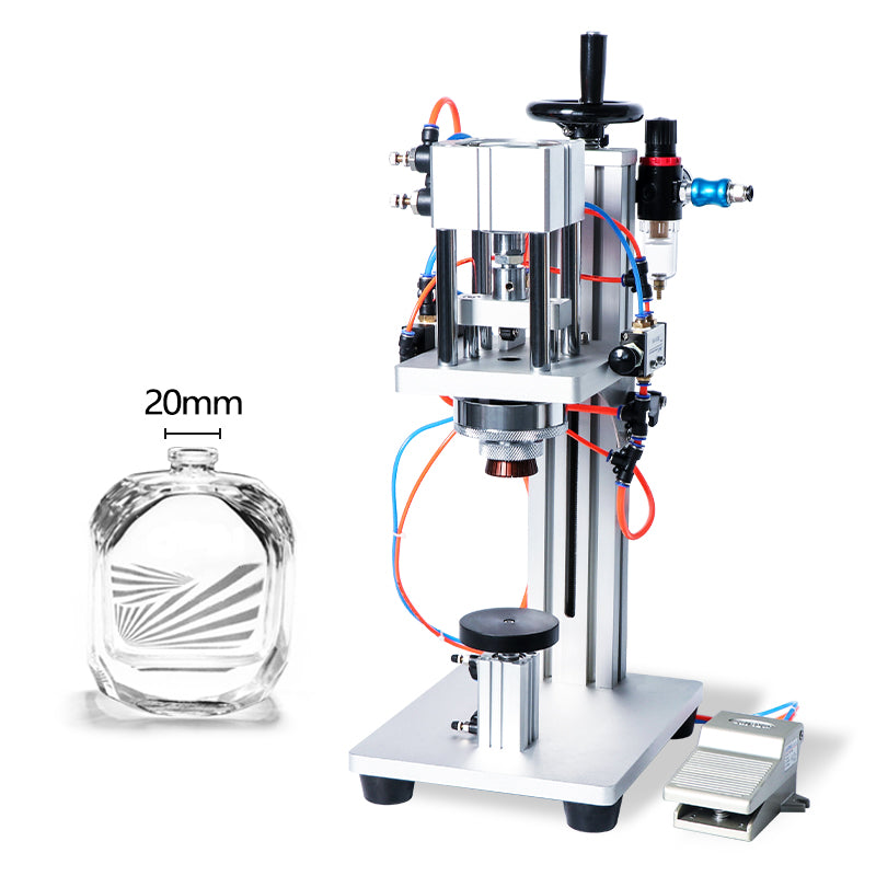 ZONESUN ZS-YG08 13/15/18/20mm Máquina pneumática para tampar perfume