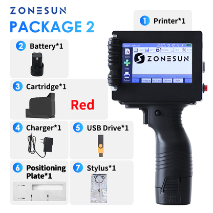 ZONESUN ZS-HIP254 Handheld Multilingual Inkjet Printing Machine Date Coder