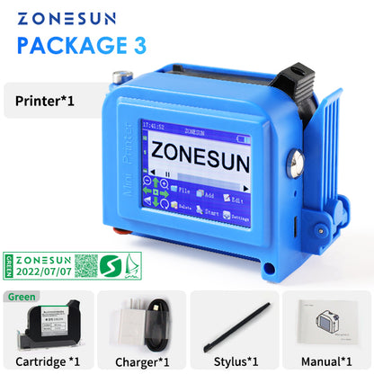 ZONESUN ZS-DC1 Portable Handheld Inkjet Printer Coding Machine