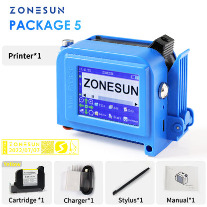ZONESUN ZS-DC1 Portable Handheld Inkjet Printer Coding Machine