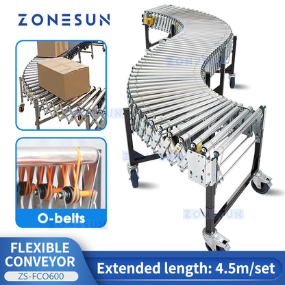 Zonesun ZS-FCO600 Flexible Conveyor | O Belts