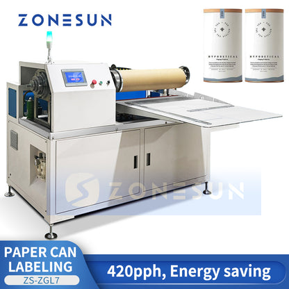 Zonesun ZS-ZGL7 Paper Can Glue Labeling Machine