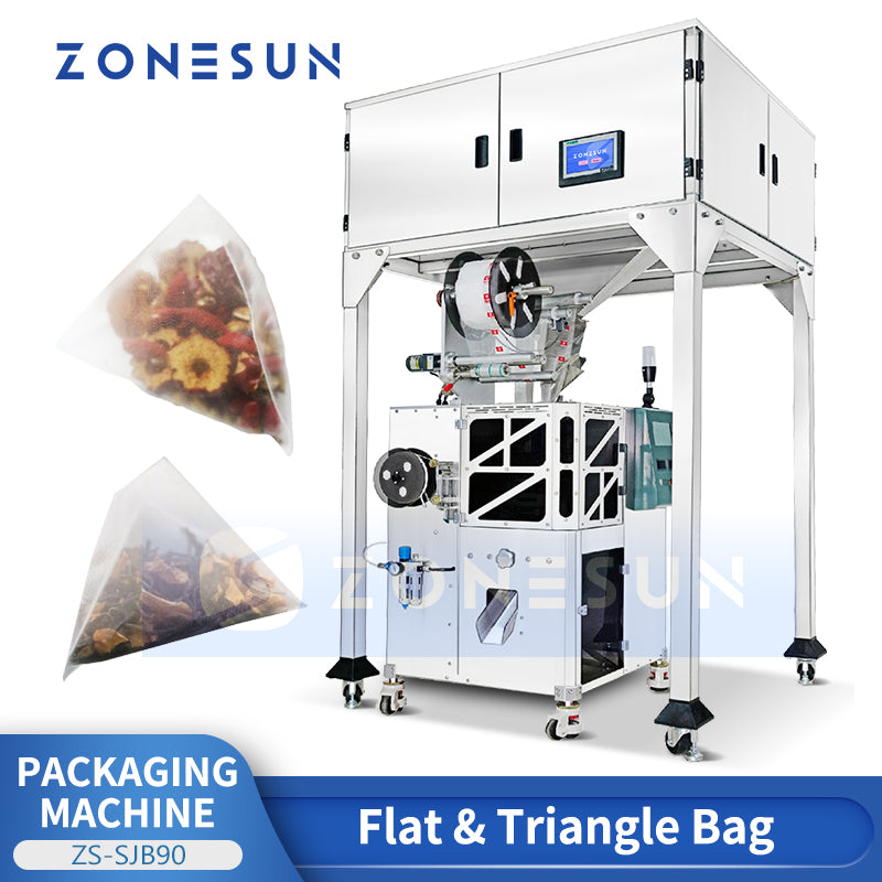 ZONESUN VFFS Pyramid Tea Bag Making Machine ZS-SJB90