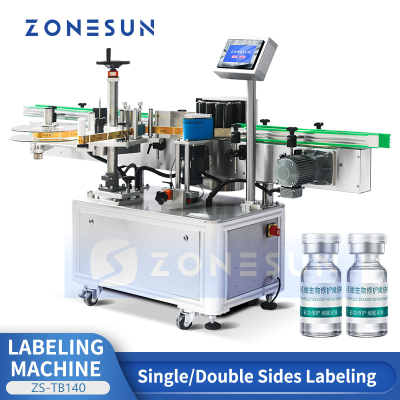 ZONESUN ZS-TB140 Automatic Label Applicator Wrap Around Labeling Machine