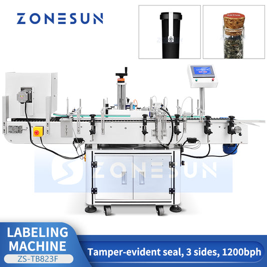 Zonesun ZS-TB823F Tamper Evident Seal Labeling Machine