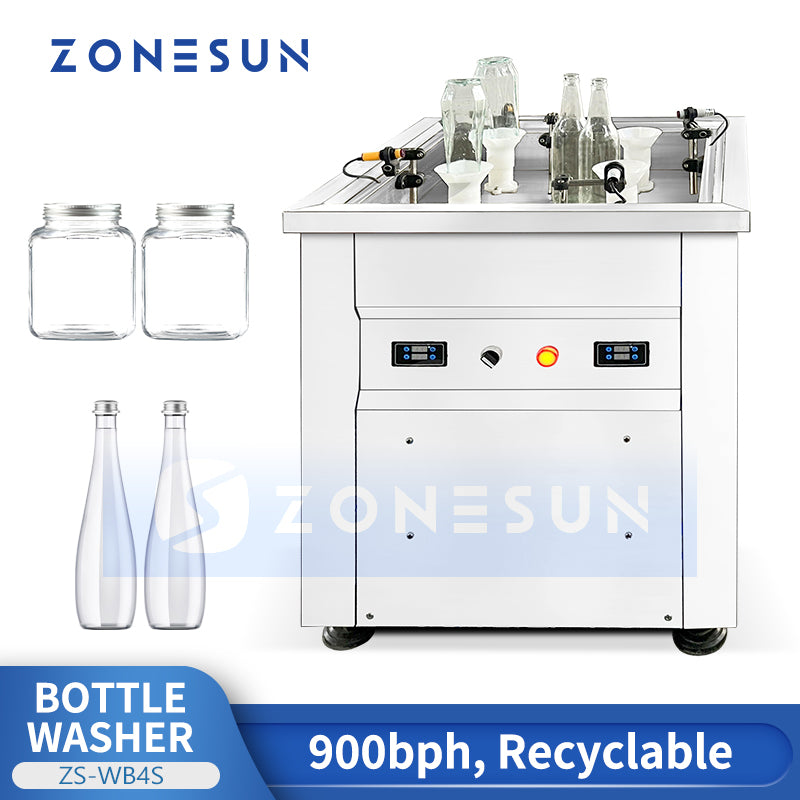 Zonesun ZS-WB4S Semi-automatic Bottle Rinser