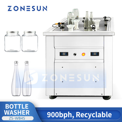 Zonesun ZS-WB4S Semi-automatic Bottle Rinser