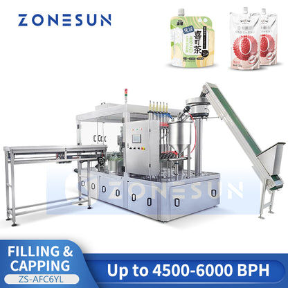 Zonesun Spout Pouch Filling and Capping Machine