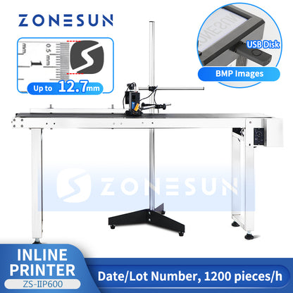 Máquina automática de impressão a jato de tinta ZONESUN