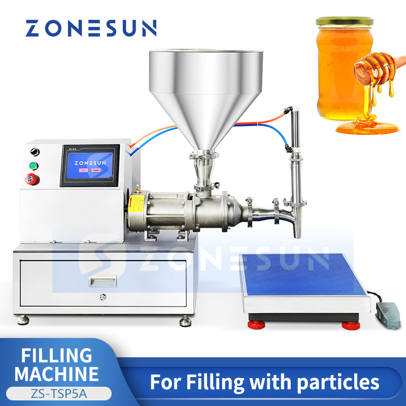 Zonesun ZS-TSP5A Thick Paste Filling Machine for Liquid with Particles