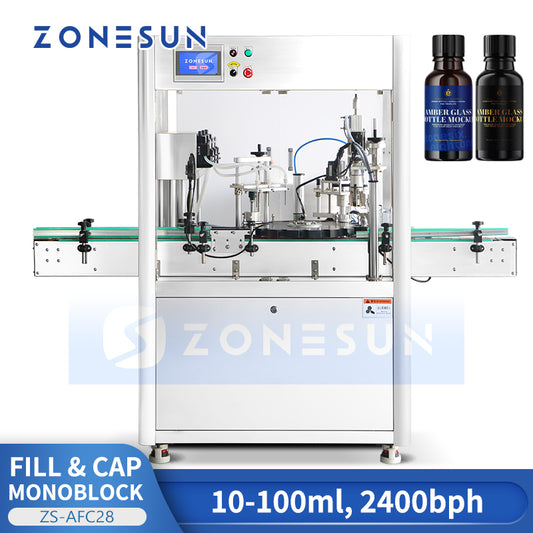 ZONESUN ZS-AFC28 Automatic Bottle Filling and Capping Machine