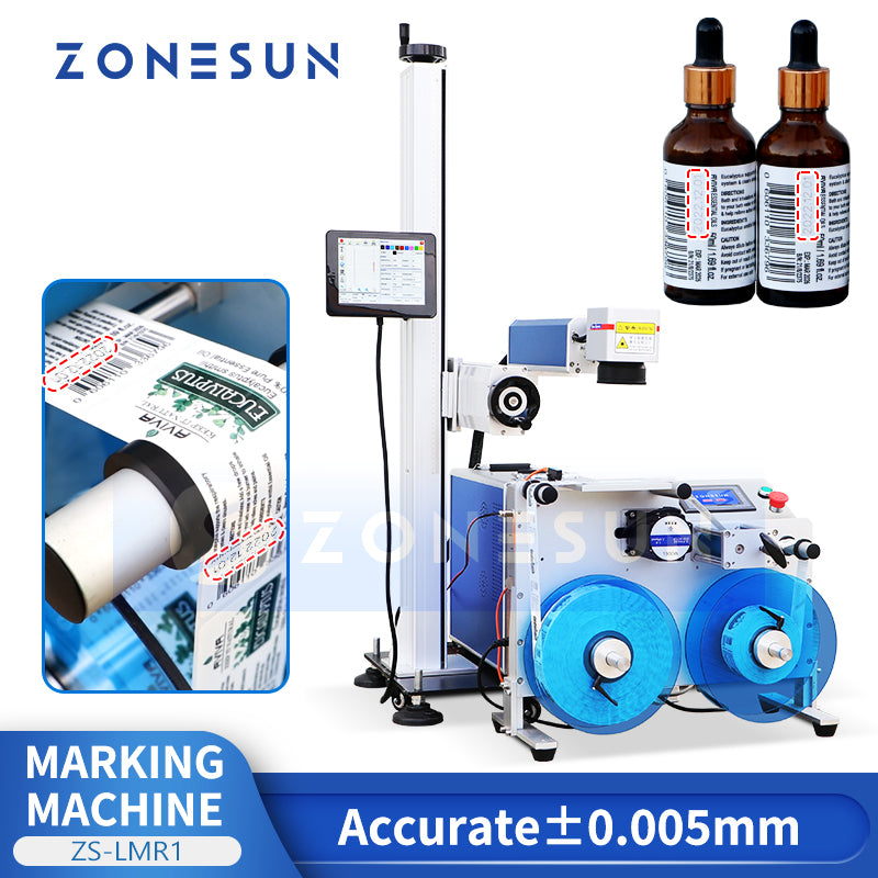 Zonesun ZS-LMR1 Roll to Roll Rewinder and Laser Coder