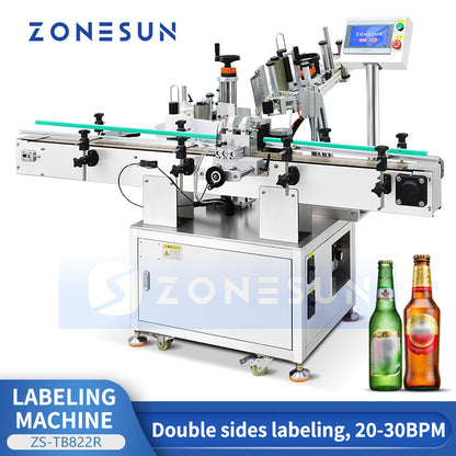 Zonesun ZS-TB822R Bottle Neck & Body Labeling Machine