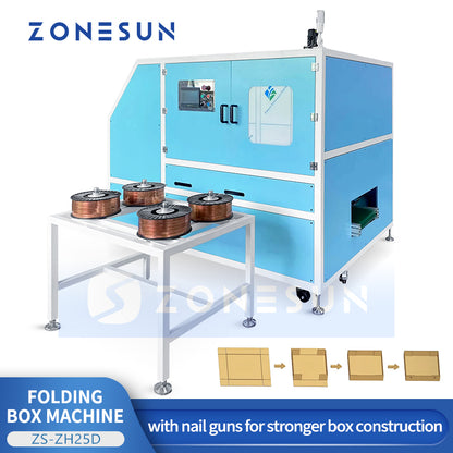 Zonesun ZS-ZH25D Automatic Tray Forming and Stapling Machine