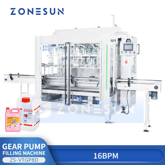 Zonesun ZS-VTGP8D Gear Pump Paste Filling Machine