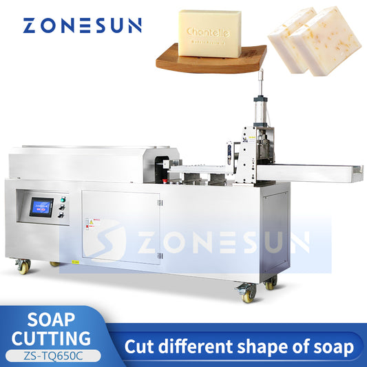 Zonesun ZS-TQ650C Automatic Soap Slab Cutter Soap Bar Cutting Machine Industrial Soap Cutter