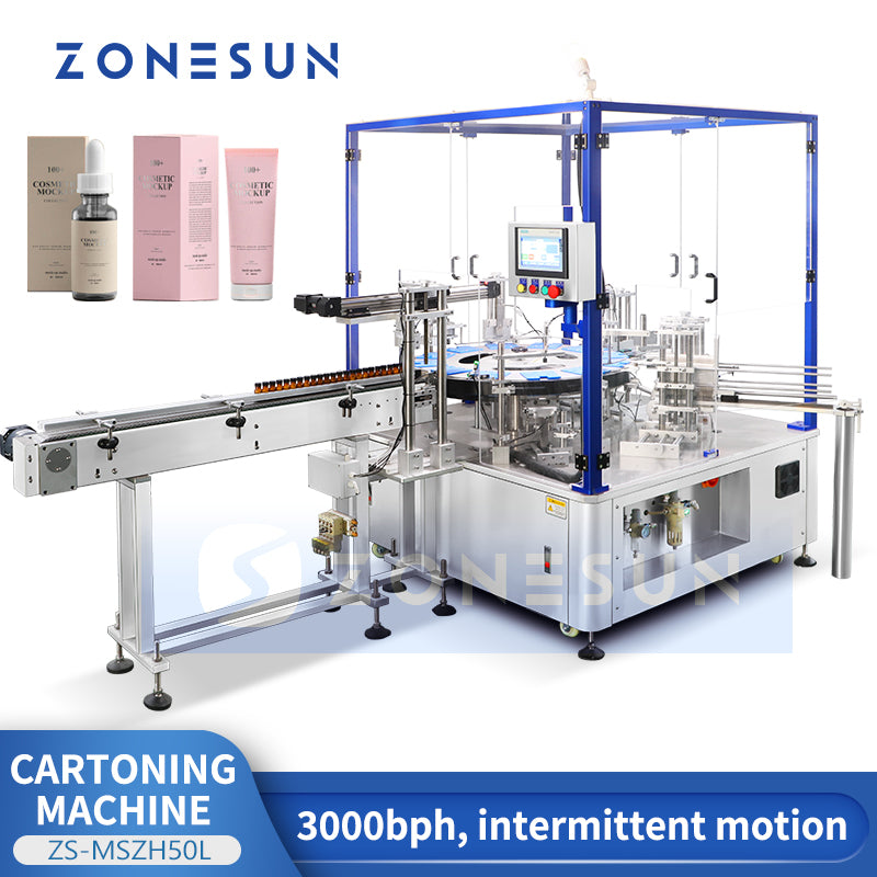 ZONESUN ZS-MSZH50L Automatic Vertical Cartoning Machine