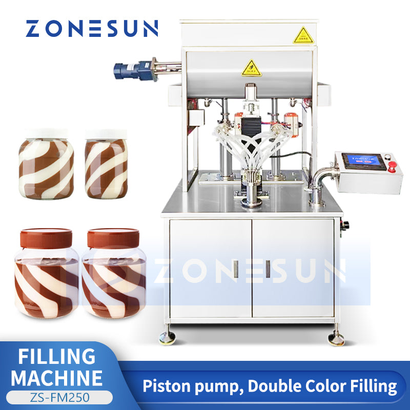 ZONESUN ZS-FM250 Dual-Color Swirl Filling Machine