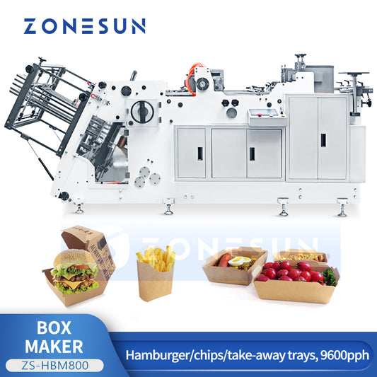 Zonesun ZS-HBM800 Burger Box Making Machine