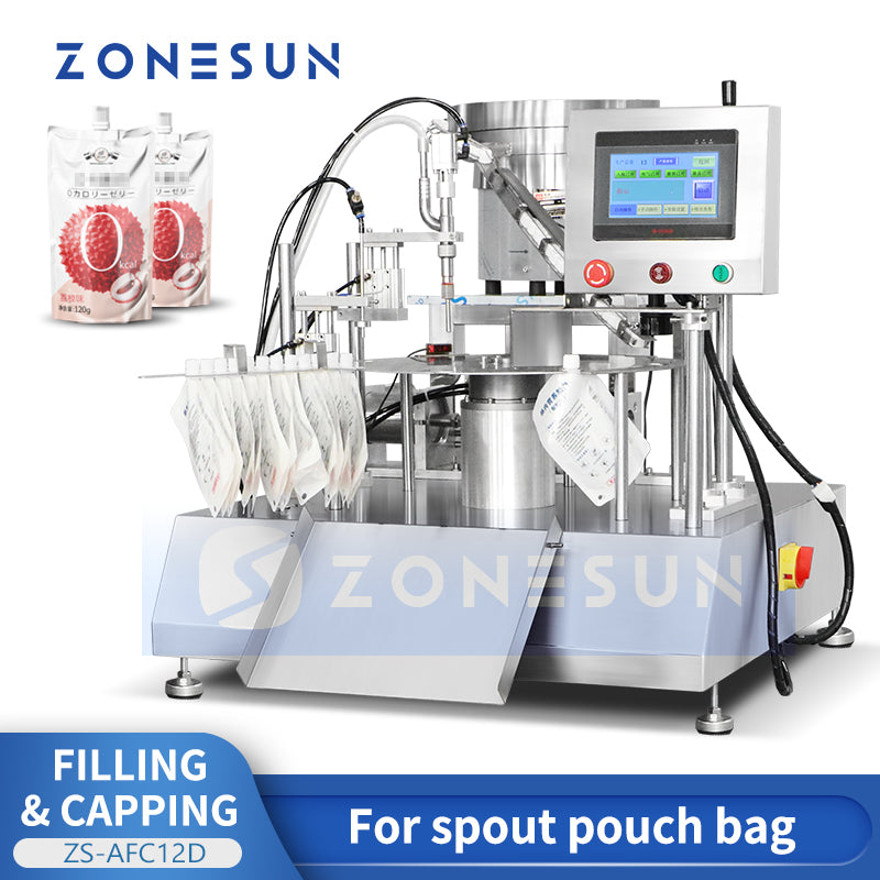 ZONESUN Spout Pouch Filling and Sealing Machine