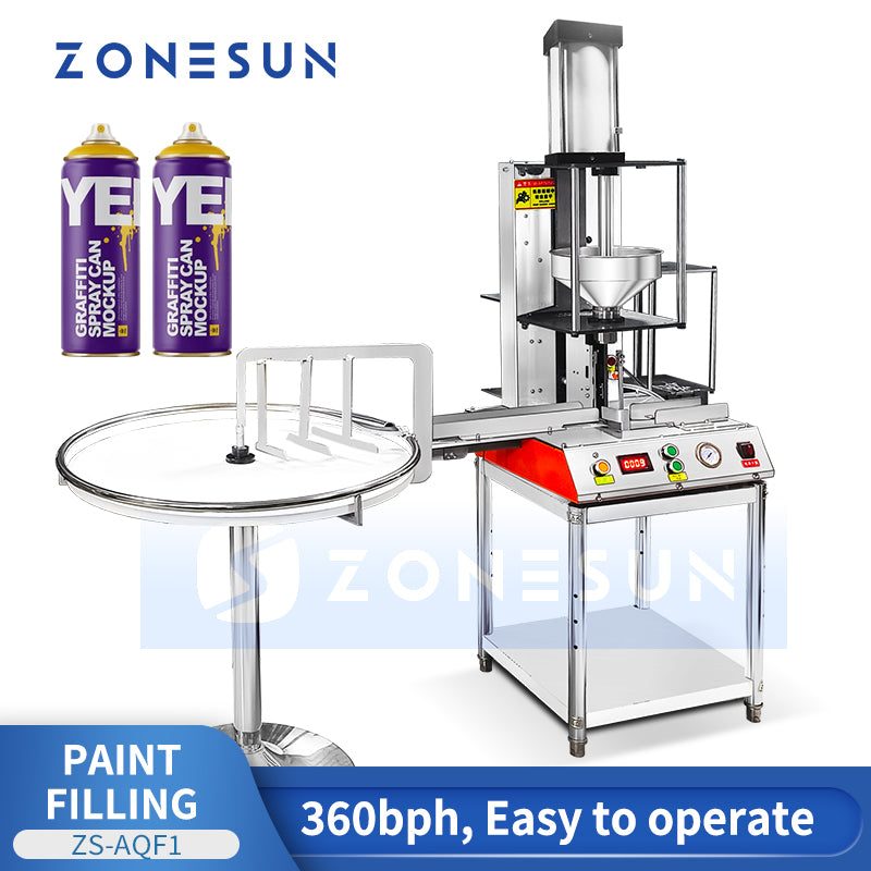 Zonesun ZS-AQF1 Automatic Aerosol Spray Can Filling Machine