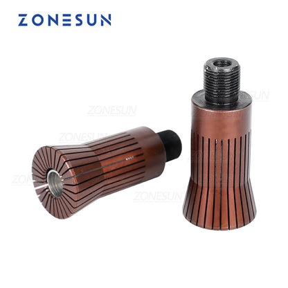 ZONESUN 13/15/18/20mm Cabezal de tapado personalizado para máquina tapadora de perfume