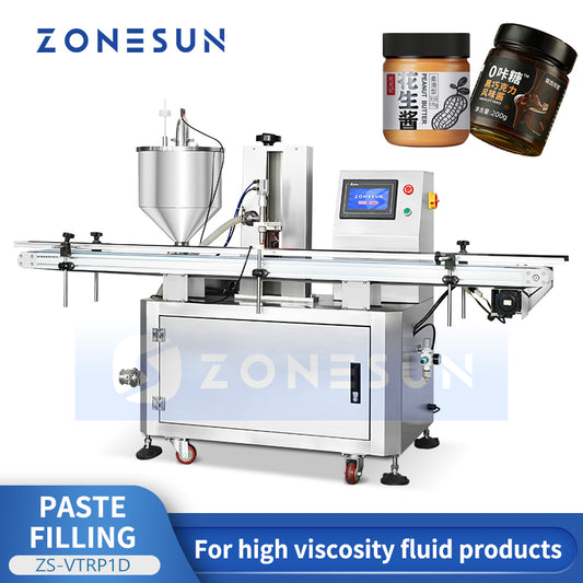 ZONESUN ZS-VTRP1D Automatic Liquid Filling Machine Thick Paste Filler