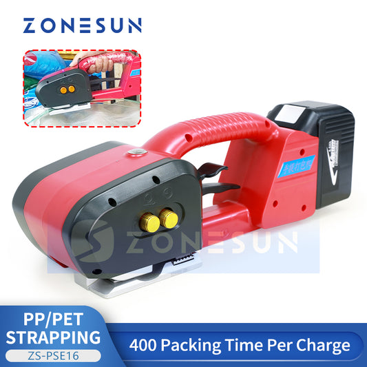 ZONESUN ZS-PSE16 Portable PP/PET Strip Belt Lithium Battery Power Strapping Machine