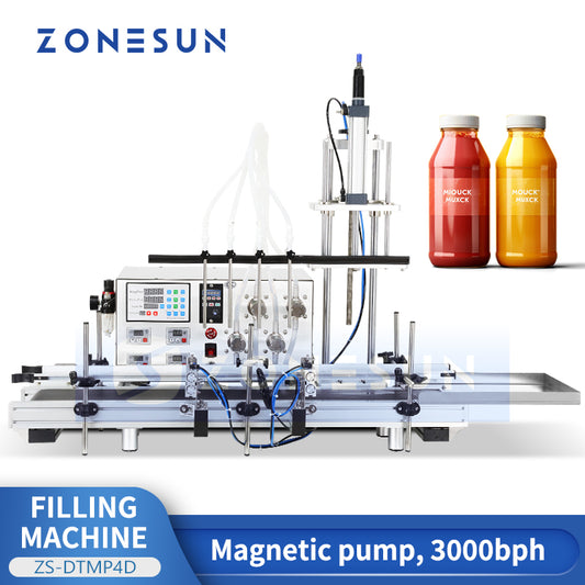 Zonesun ZS-DTMP4D Liquid Filling Machine