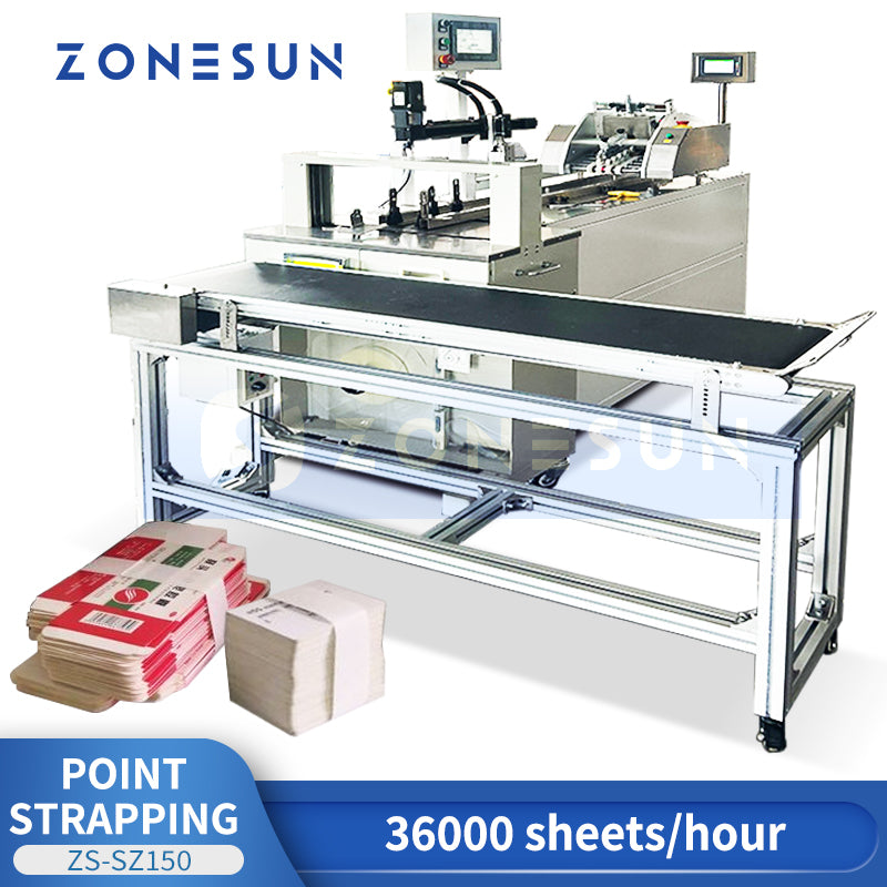 Zonesun ZS-SZ150 Tag Counting and Strapping Machine