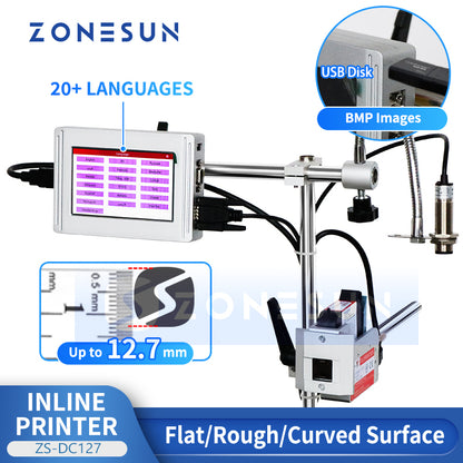 Zonesun ZS-DC127 Inline Printer