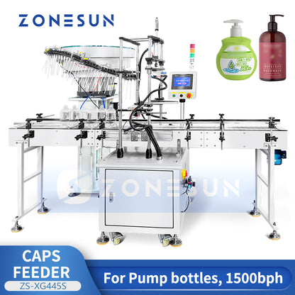 Zonesun ZS-XG445S Pump Bottle Cap Feeding Machine