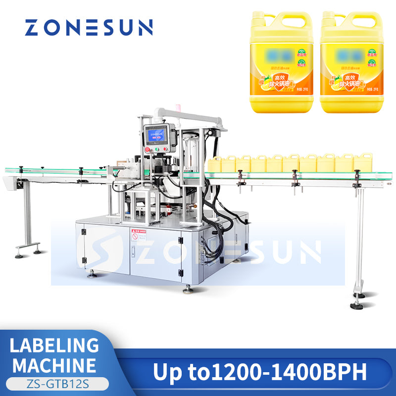 ZONESUN Automatic Hot Melt Glue Labeling Machine ZS-GTB12S