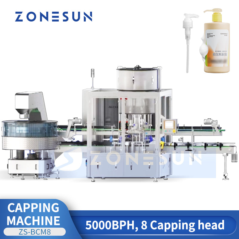 Zonesun ZS-BCM8 High Speed Pump Bottle Capping Machine