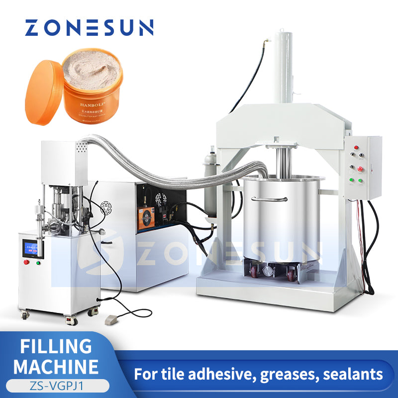 Zonesun ZS-VGPJ1 Pneumatic Paste Filling Machine | Hydraulic Press