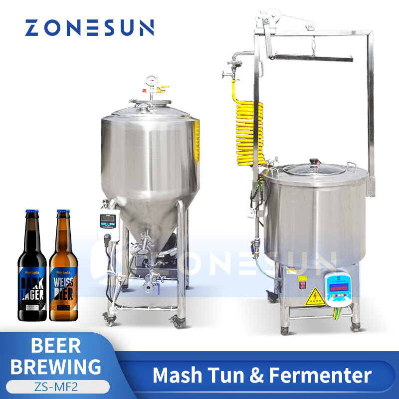 Zonesun ZS-MF2 Mash Tun and Fermenter Set